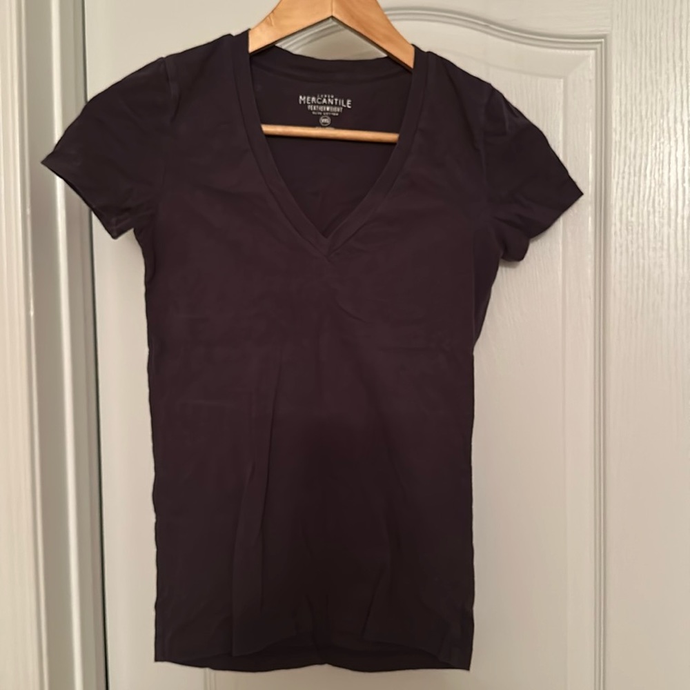 JCrew 100% cotton v-neck tee